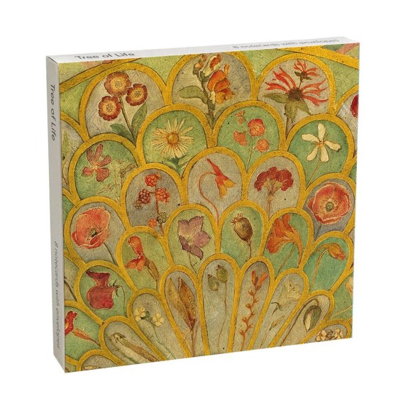 Tree of Life 8 Square Notecards Wallet - Bee's Emporium