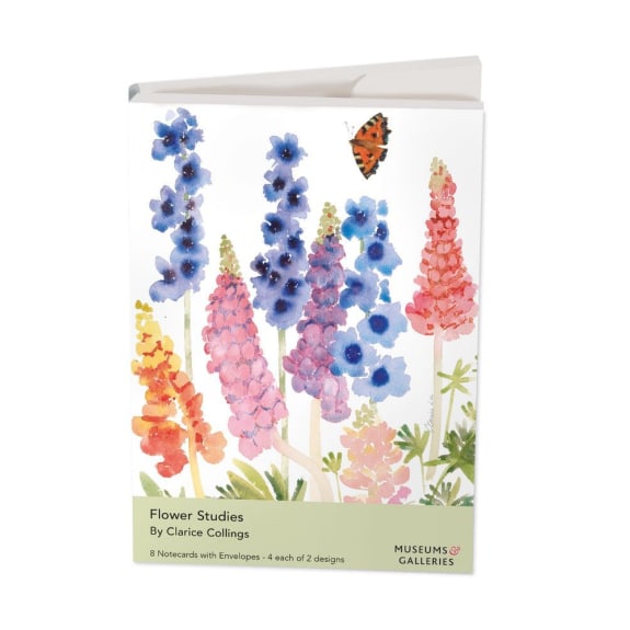 Flower Studies 8 Rectangle Notecards Wallet - Bee's Emporium