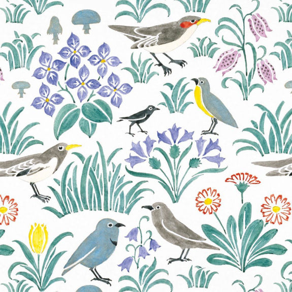 V&A Voysey Birds 8 Square Notecards Wallet - Bee's Emporium