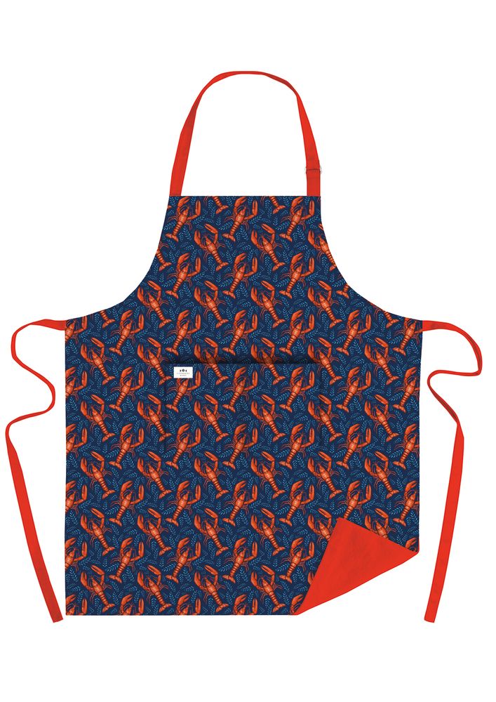Catherine Rowe Lobsters Organic Cotton Adjustable Apron - Bee's Emporium