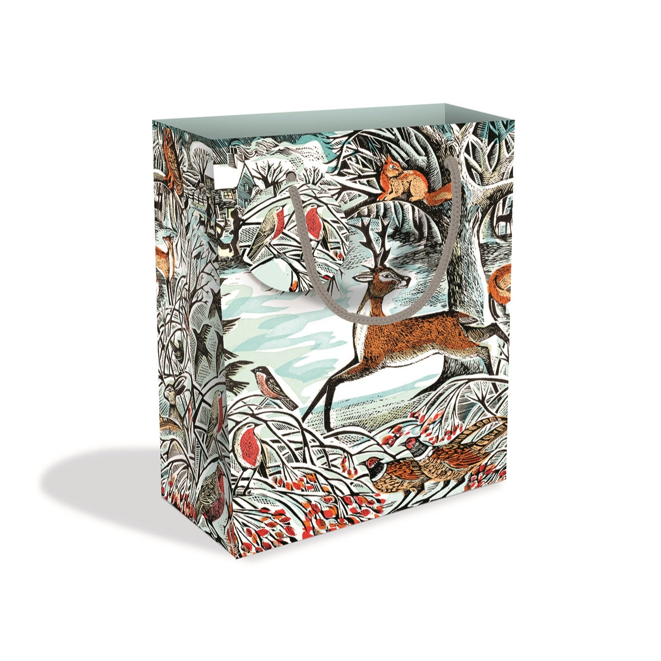 Angela Harding Winter Woodland Medium Gift Bag with Tag - Bee's Emporium