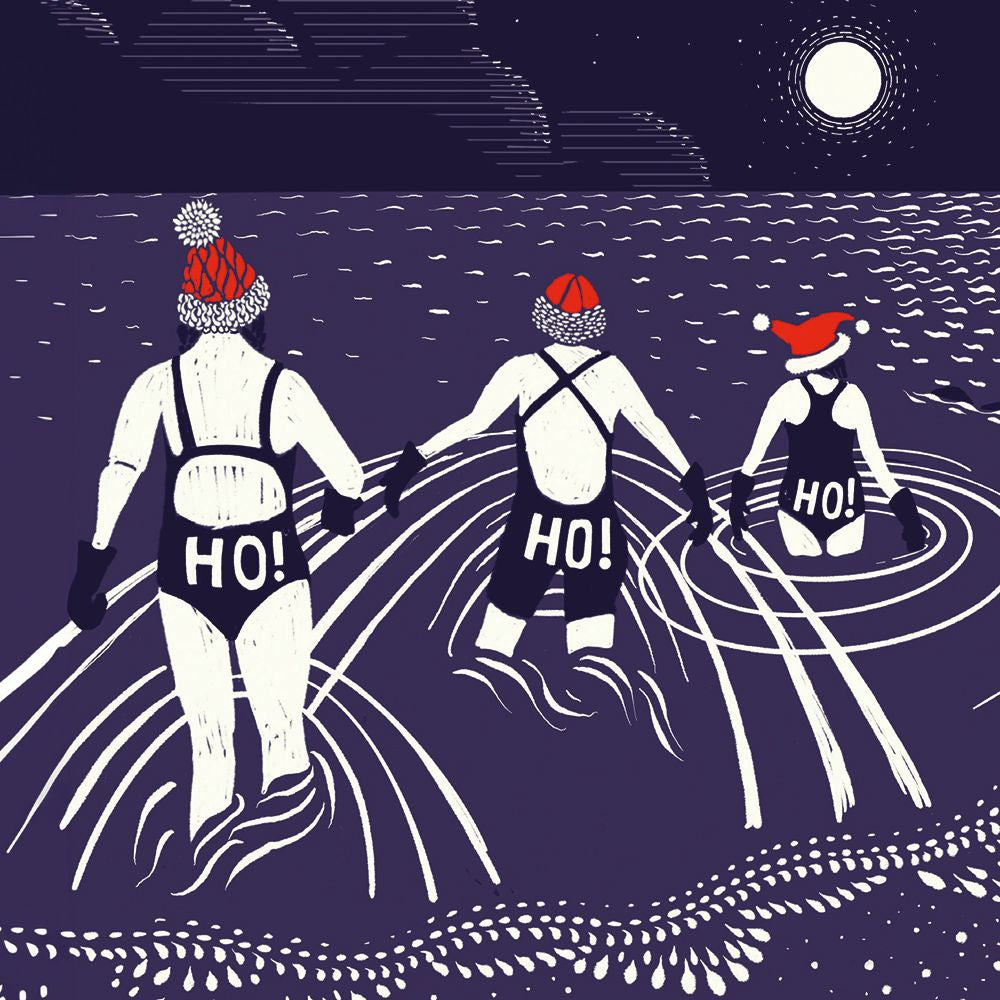 Festive Dip by Mandy J Tait Pack of 8 Charity Christmas Cards