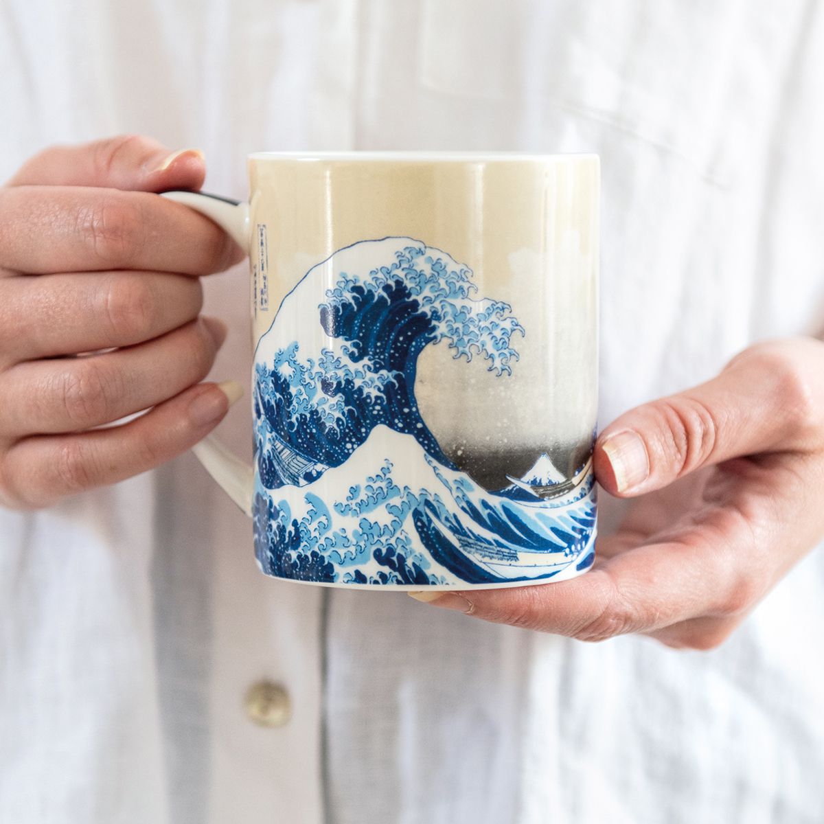 The British Museum The Great Wave Fine Bone China Mug - Bee's Emporium