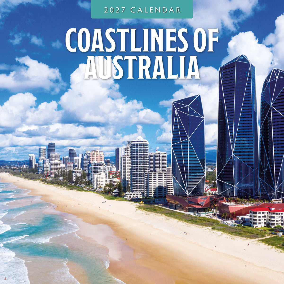 Coastlines of Australia 2027 Square Wall Calendar