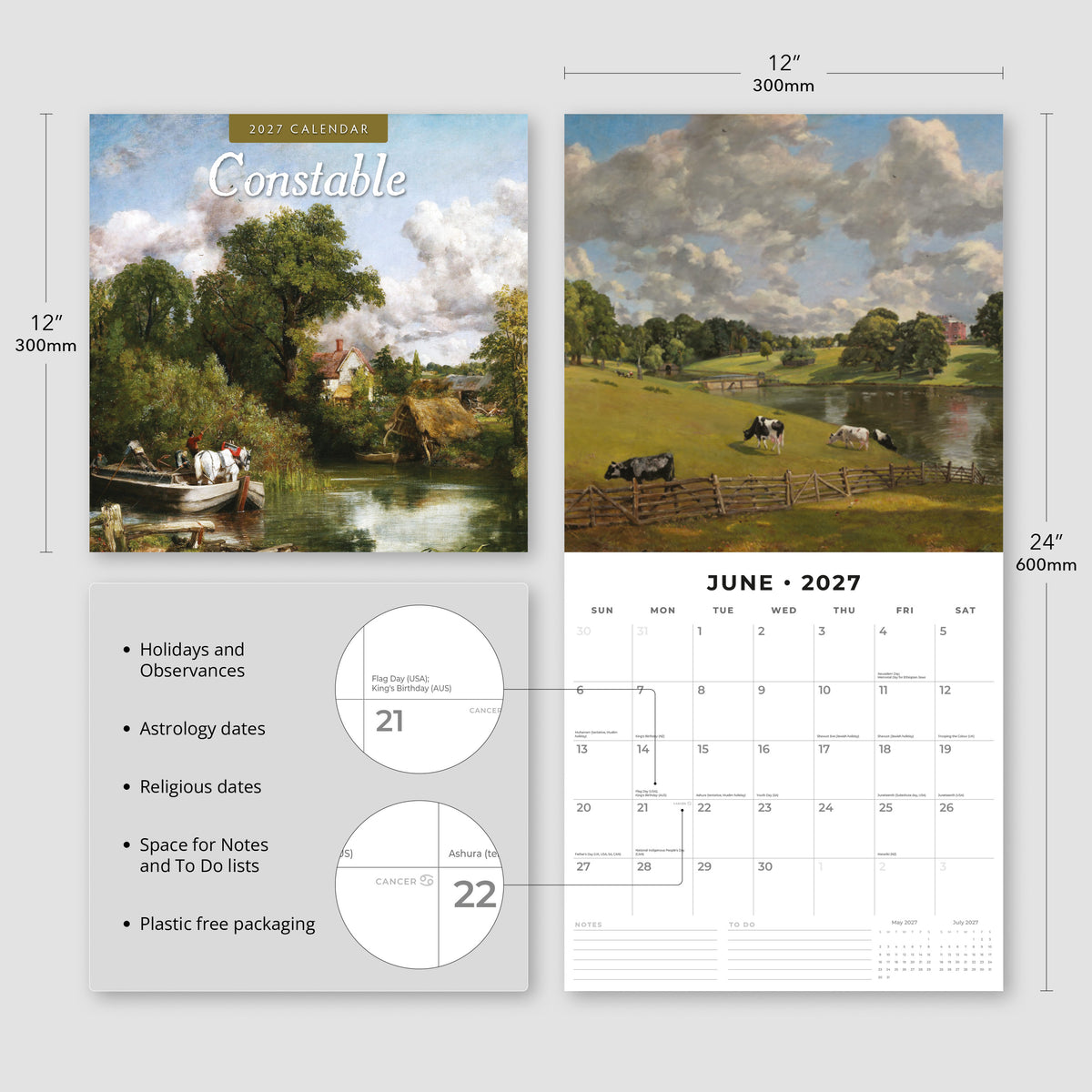 Constable 2027 Square Wall Calendar