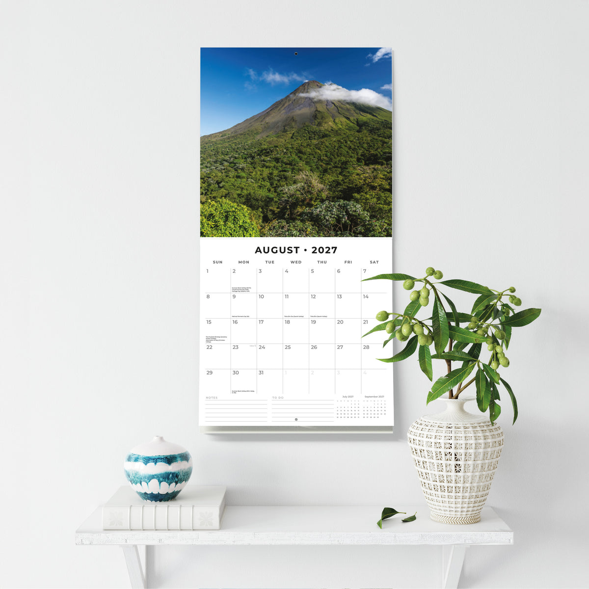 Costa Rica 2027 Square Wall Calendar