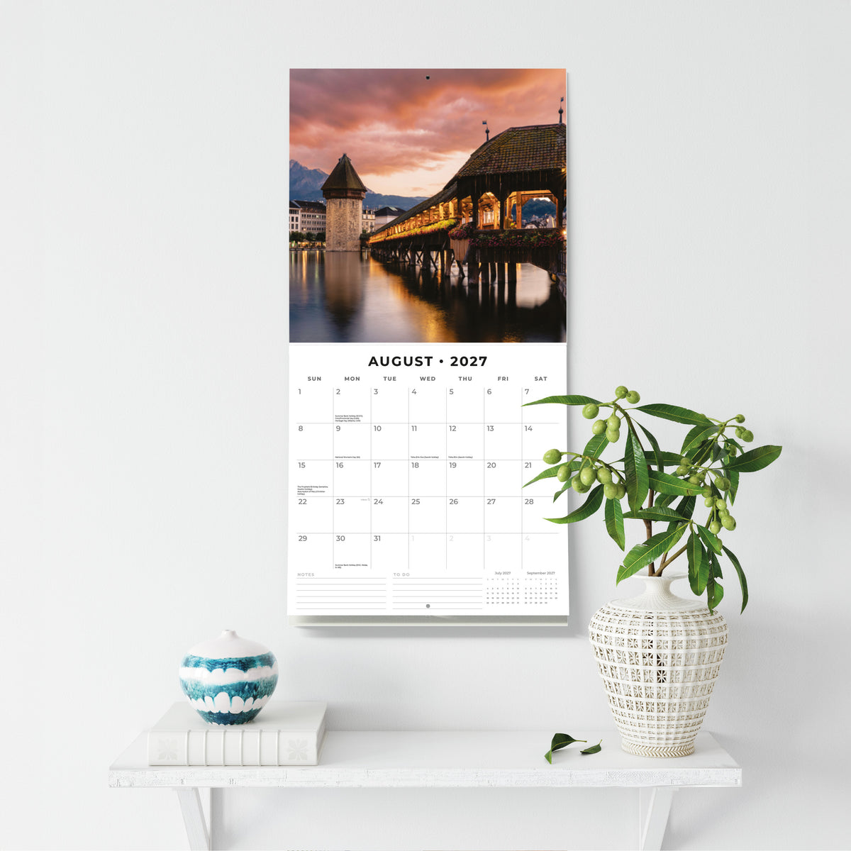 Covered Bridges 2027 Square Wall Calendar