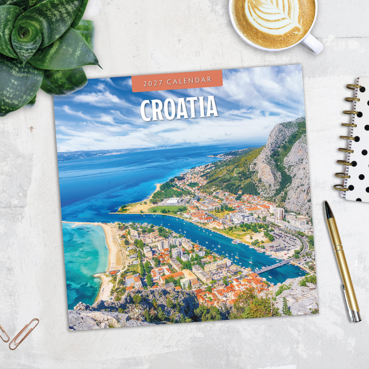 Croatia 2027 Square Wall Calendar