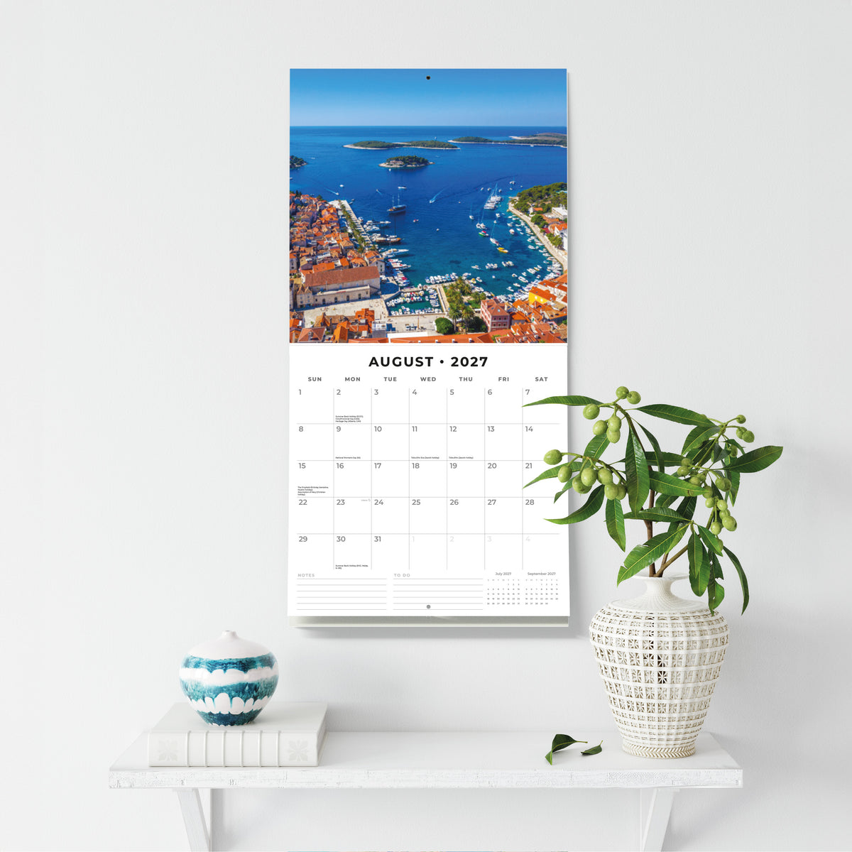 Croatia 2027 Square Wall Calendar