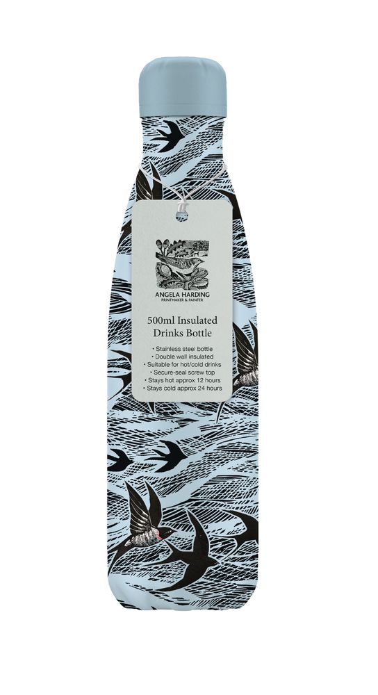 Angela Harding Swallow and Sea 500ml Insulated Drinks Bottle - Bee's Emporium