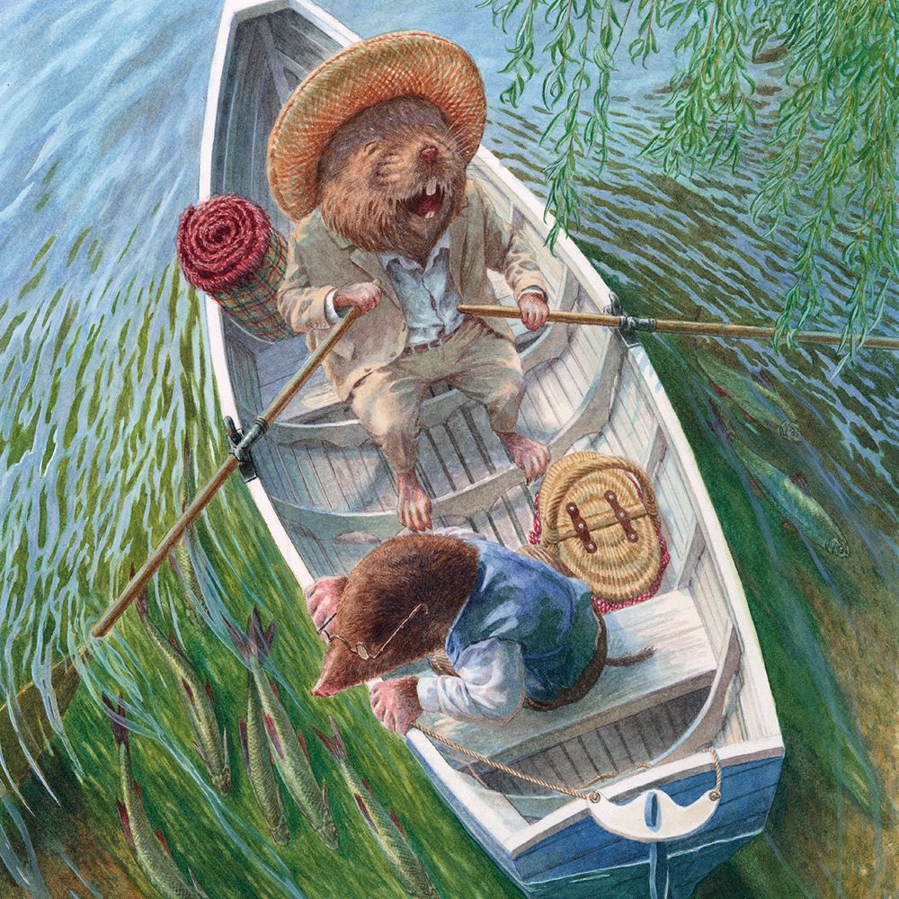 Wind in the Willows by Chris Dunn 8 Square Notecards Wallet - Bee's Emporium