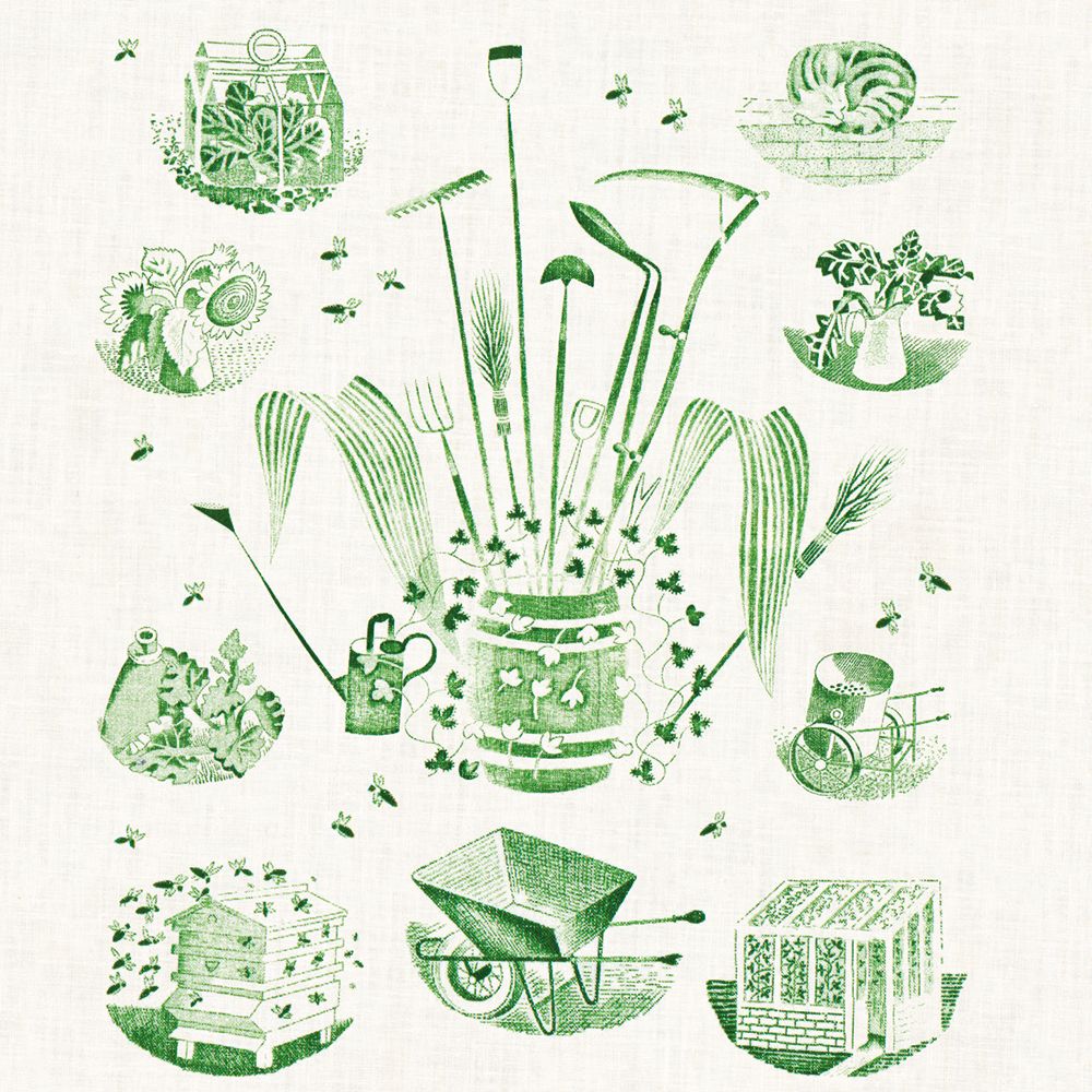 V&A Eric Ravilious 8 Square Notecards Wallet - Bee's Emporium