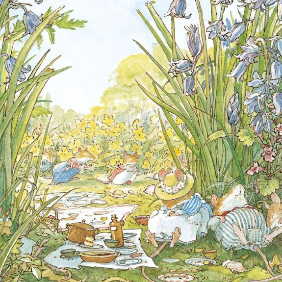Brambly Hedge Snoozing Under the Bluebells 8 Mini Notecards Wallet