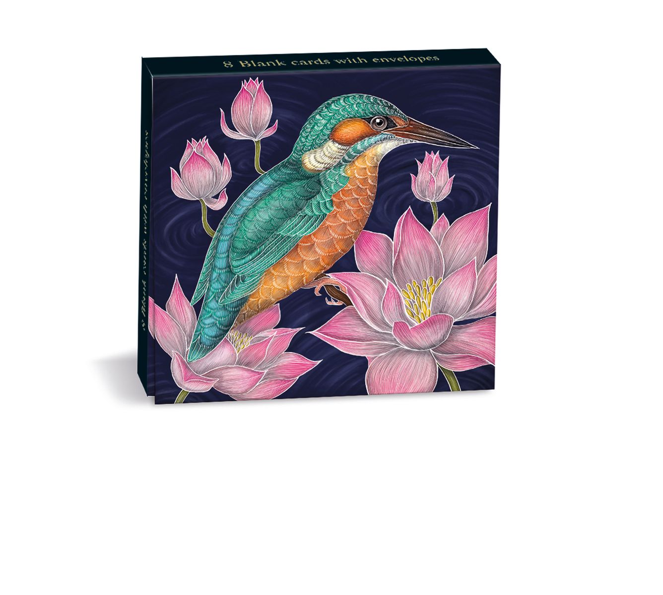 Catherine Rowe Kingfisher 8 Mini Notecards Wallet - Bee's Emporium
