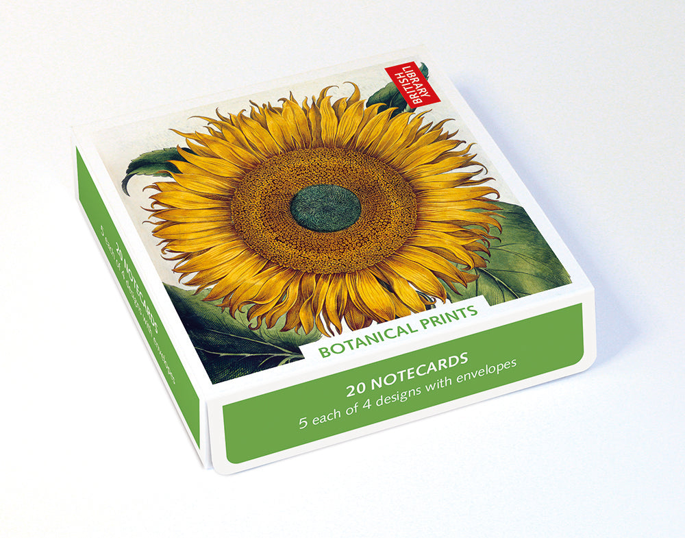The British Library Botanical Prints Box of 20 Notecards with Envelopes - Bee's Emporium