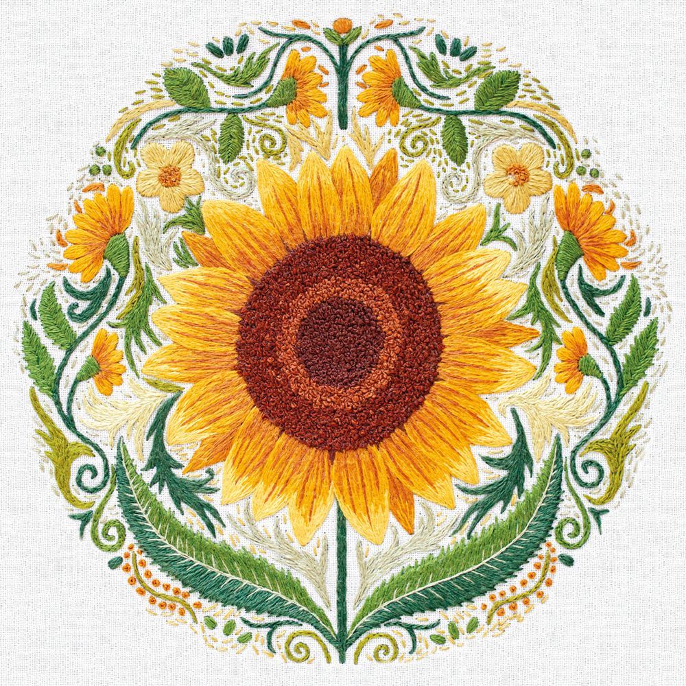 Embroidery by Emillie Ferris Box of 20 Notecards with Envelopes - Bee's Emporium