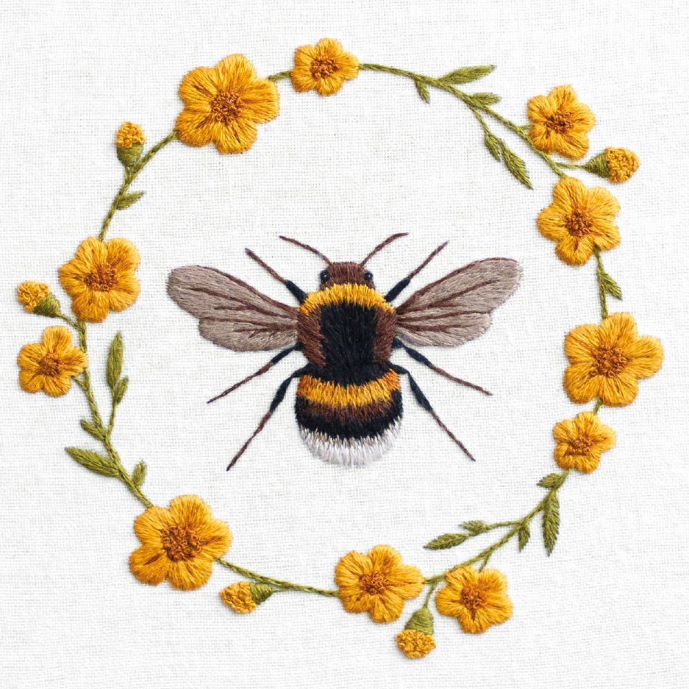 Embroidery by Emillie Ferris Box of 20 Notecards with Envelopes - Bee's Emporium