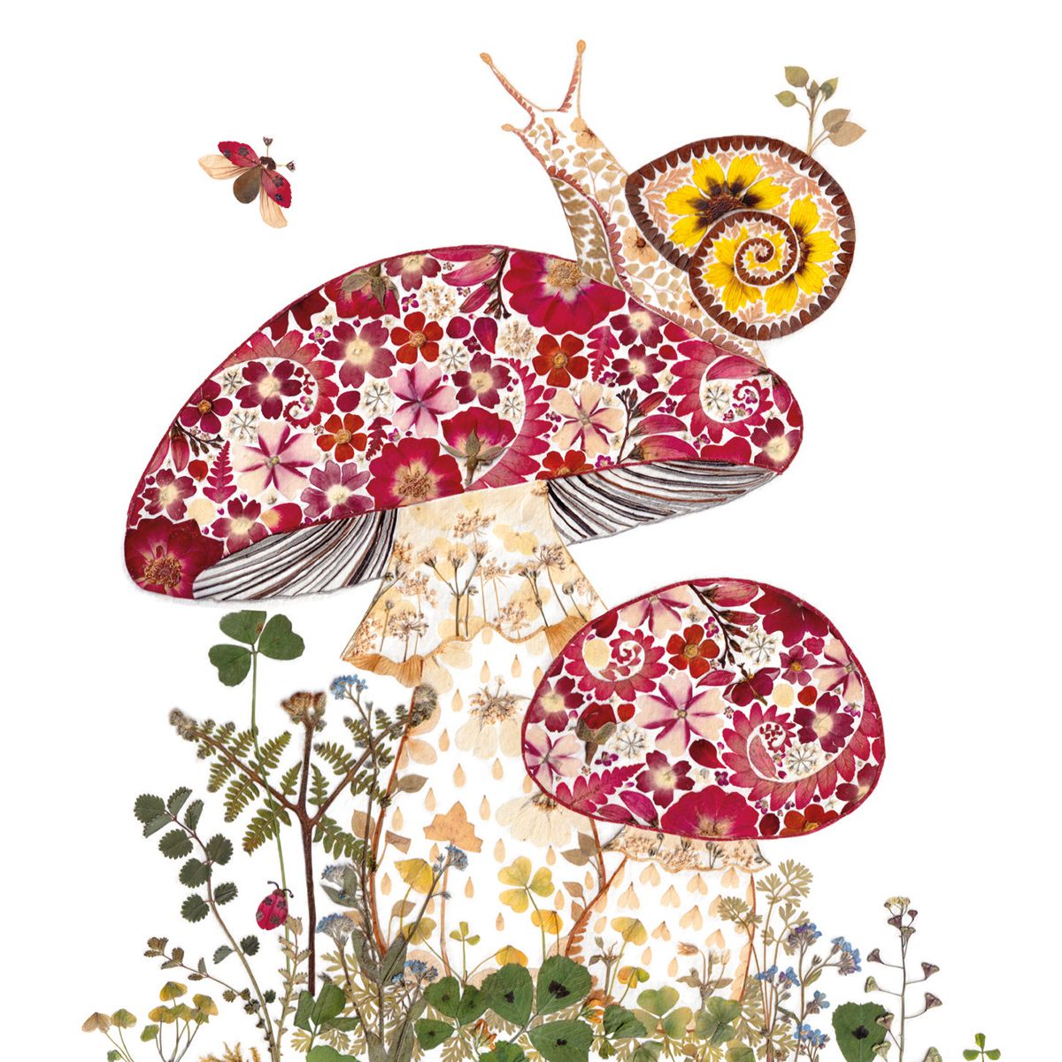 Wild Press by Helen Ahpornsiri Cottage Garden Box of 20 Notecards with Envelopes - Bee's Emporium