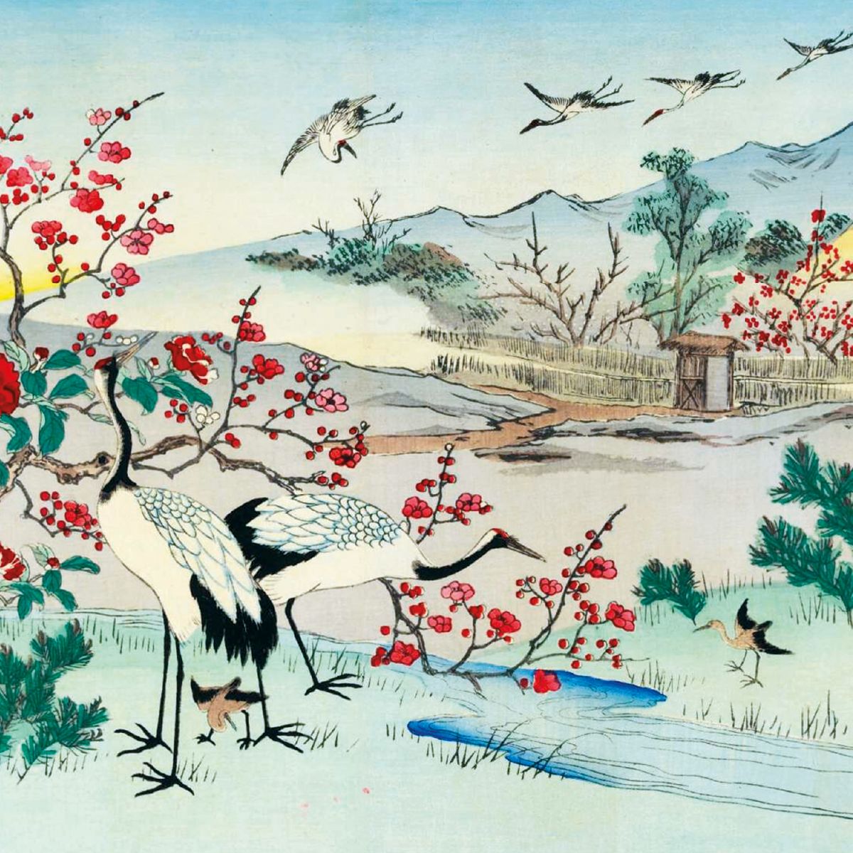 The British Museum Japanese Waterscapes Box of 20 Notecards with Envelopes - Bee's Emporium