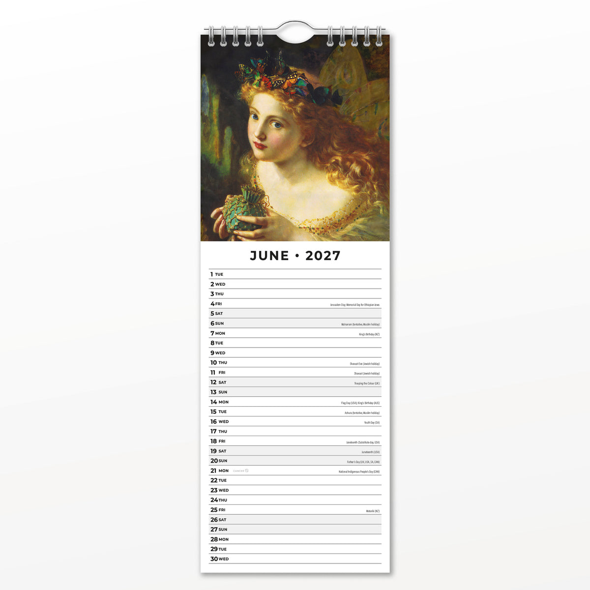 Fairies 2027 Slim Wall Calendar