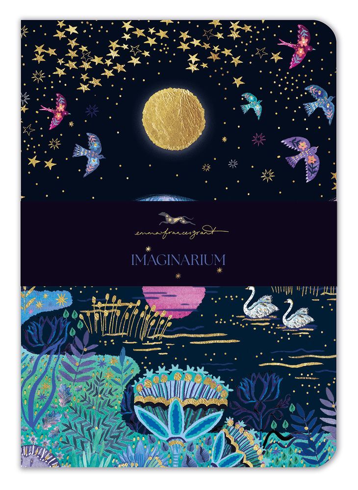 Emma Frances Grant Meditative Moon A5 Notebook - Bee's Emporium