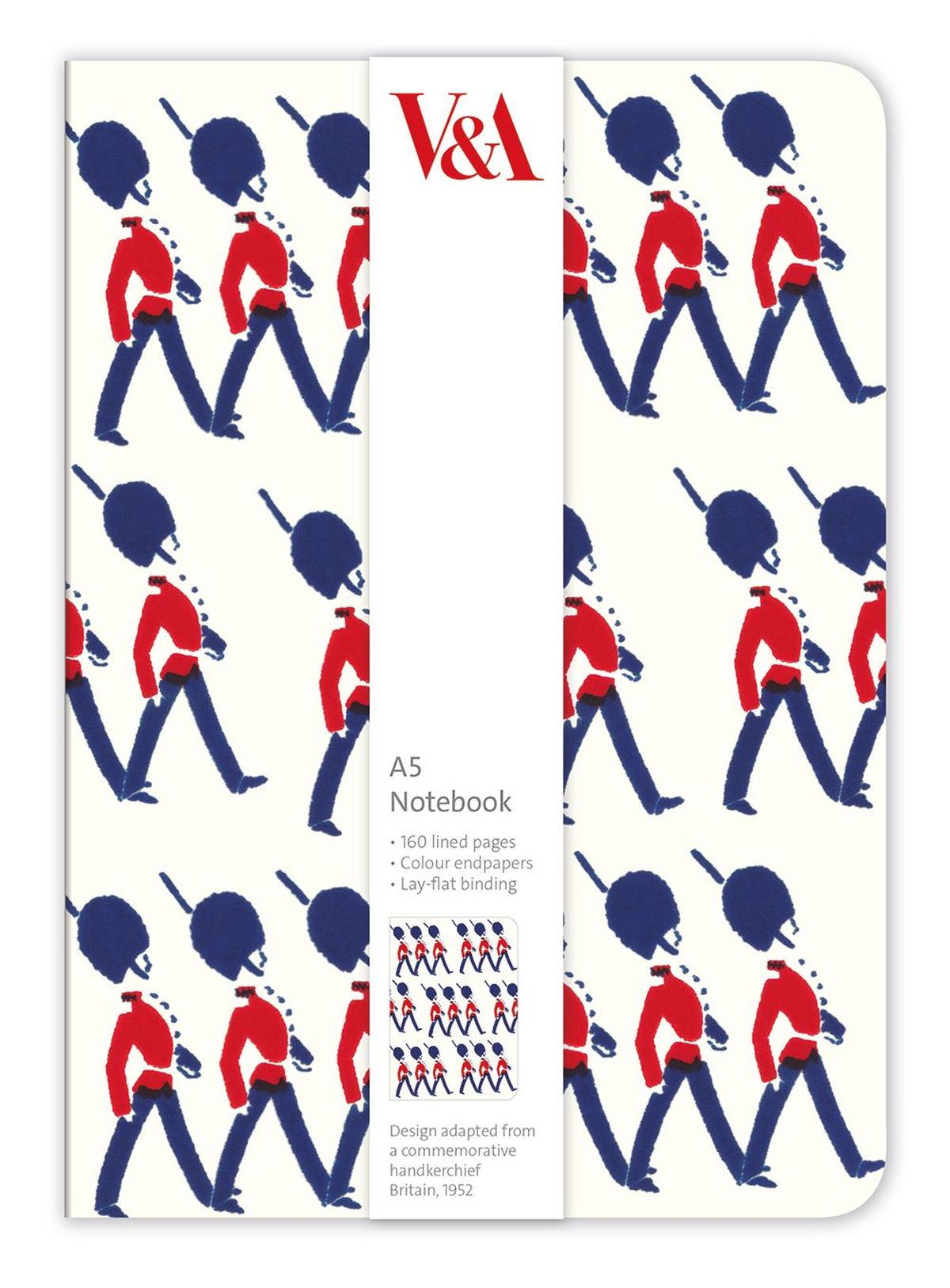 V&A Marching Guardsmen A5 Notebook - Bee's Emporium