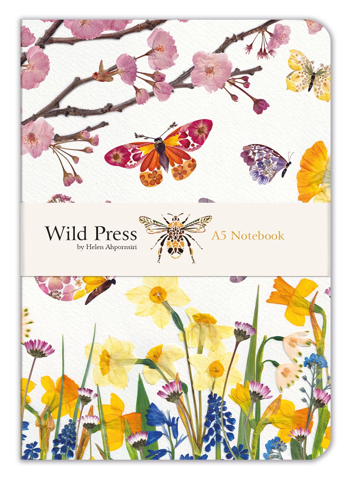 Wild Press Wildflowers & Butterflies A5 Notebook - Bee's Emporium