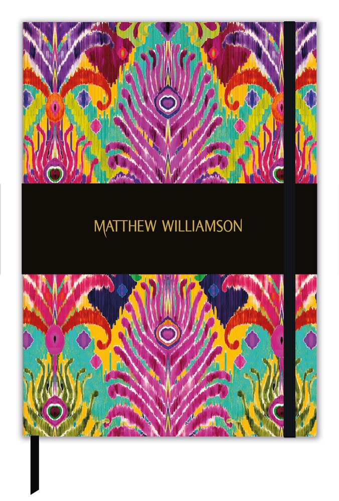 Matthew Williamson Peacock Ikat Deluxe Journal - Bee's Emporium