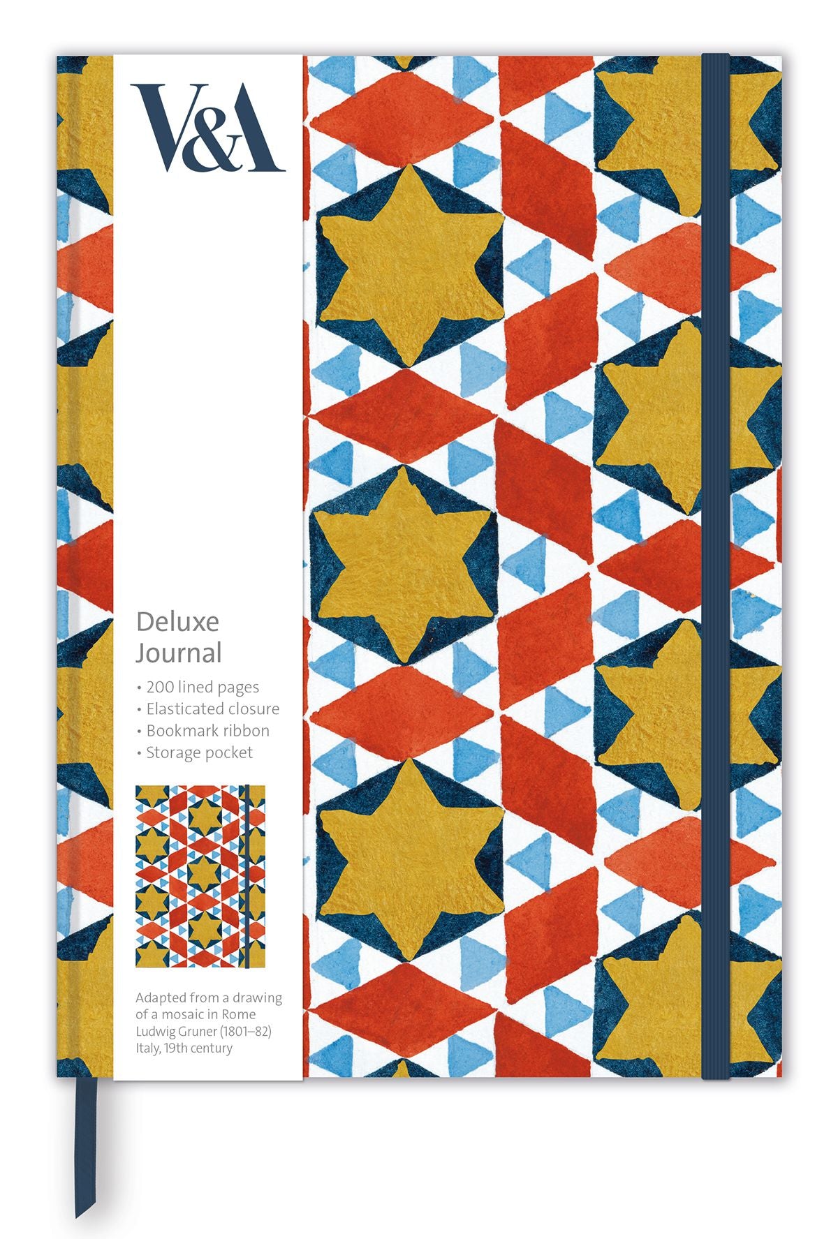 V&A Mosaic Tiles Deluxe Journal - Bee's Emporium
