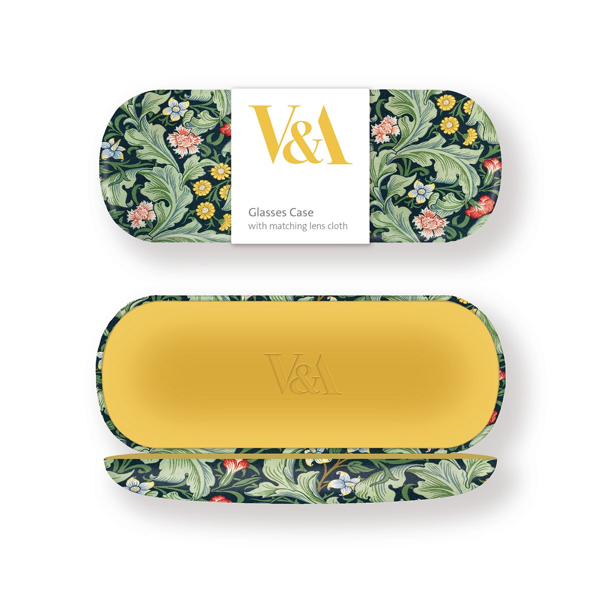V&A Leicester Wallpaper Glasses Case - Bee's Emporium