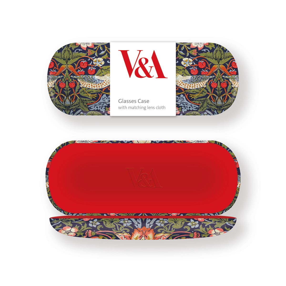 V&A William Morris Strawberry Thief Glasses Case - Bee's Emporium