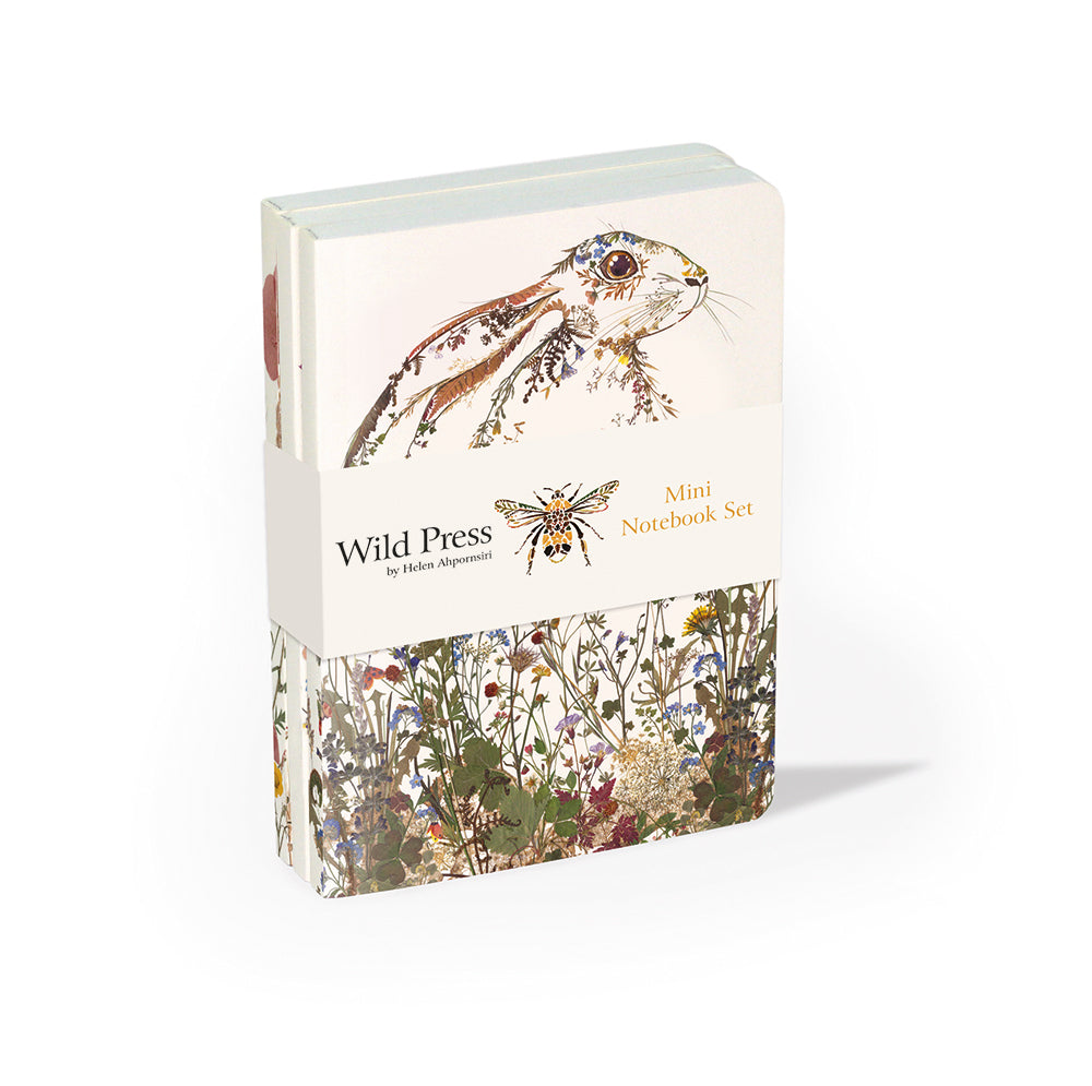 Wild Press by Helen Ahpornsiri 3 Mini Notebooks Set - Bee's Emporium