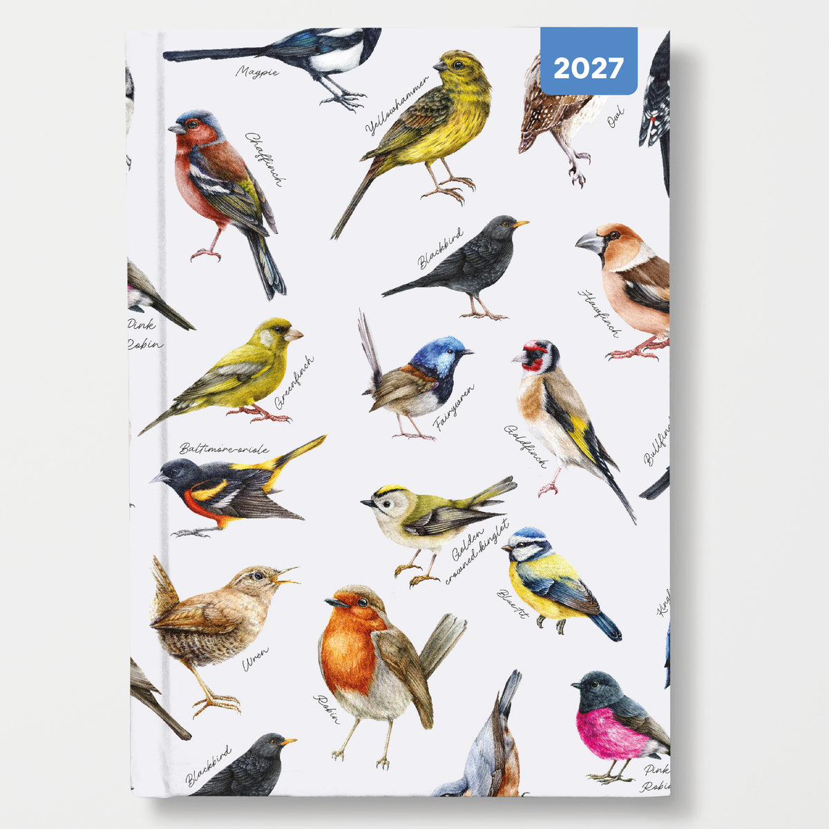 Garden Birds A5 Padded Diary