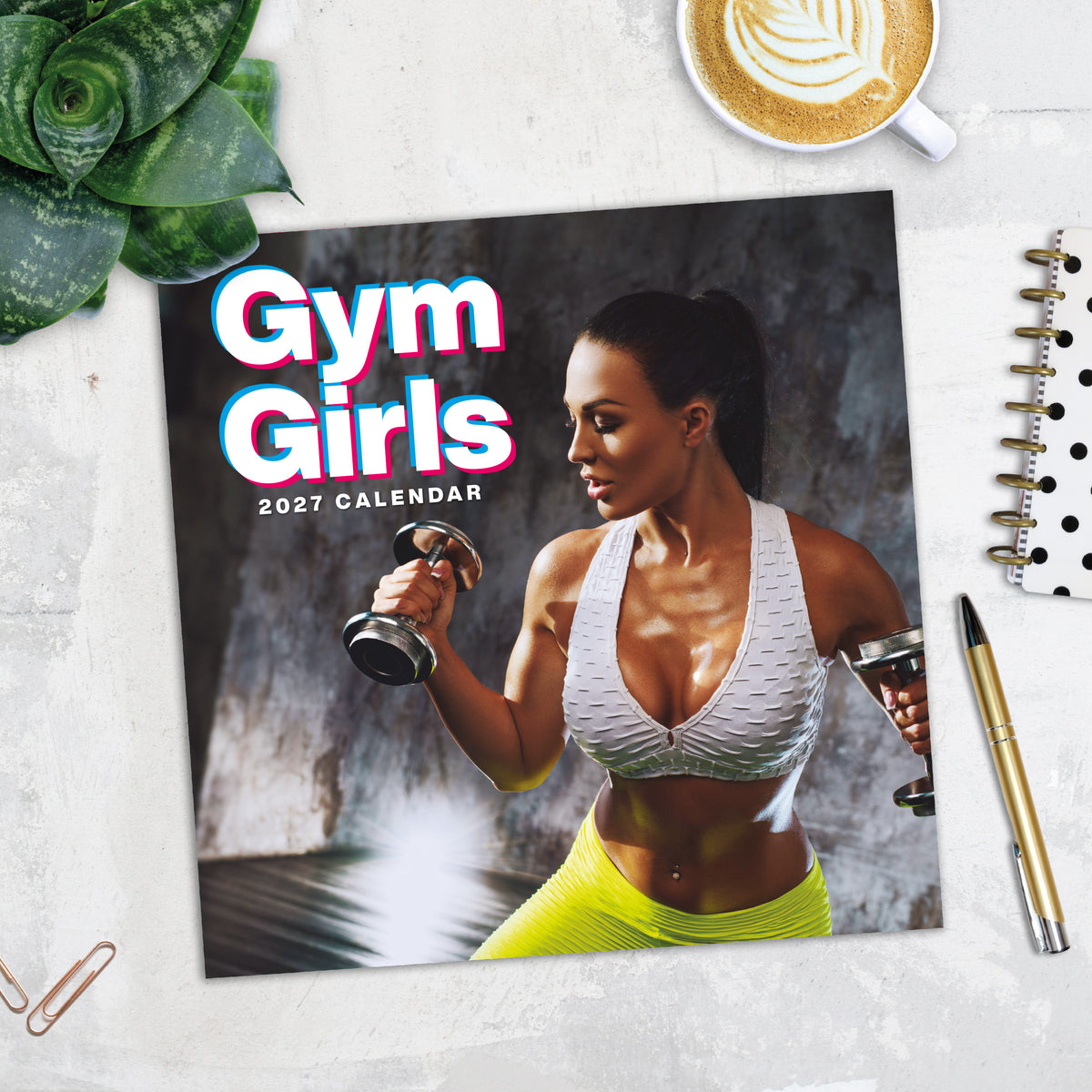 Gym Girls 2027 Square Wall Calendar