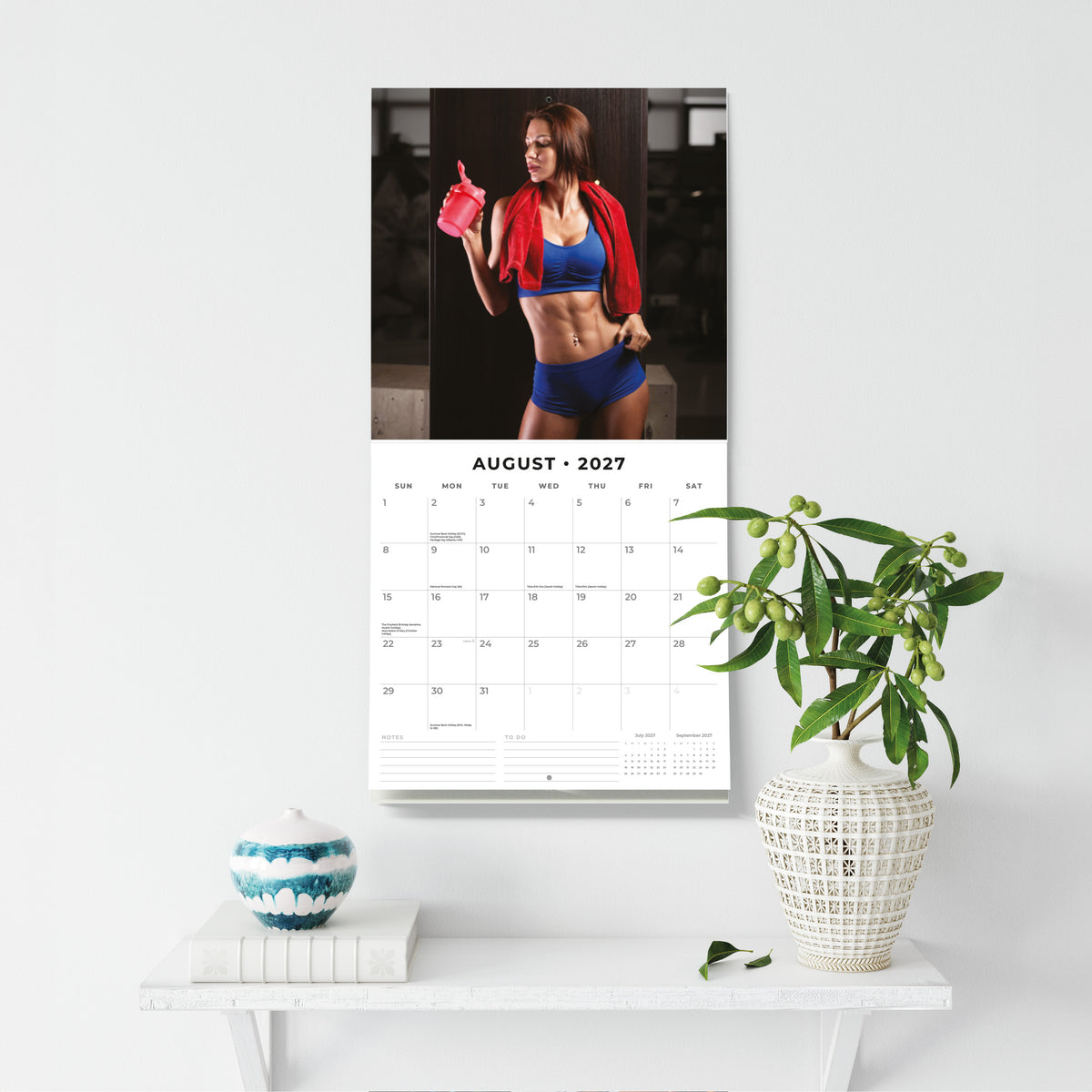 Gym Girls 2027 Square Wall Calendar