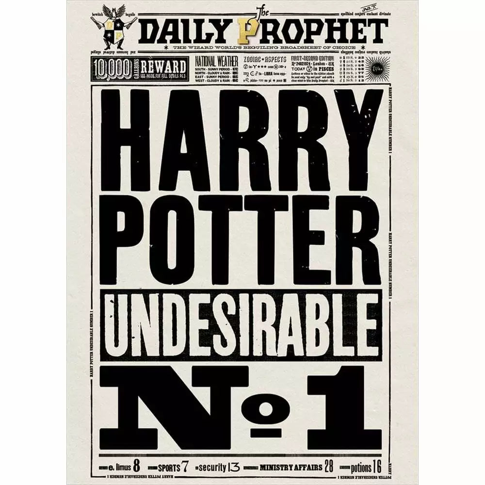 Harry Potter The Daily Prophet Blank Greeting Card with Envelope