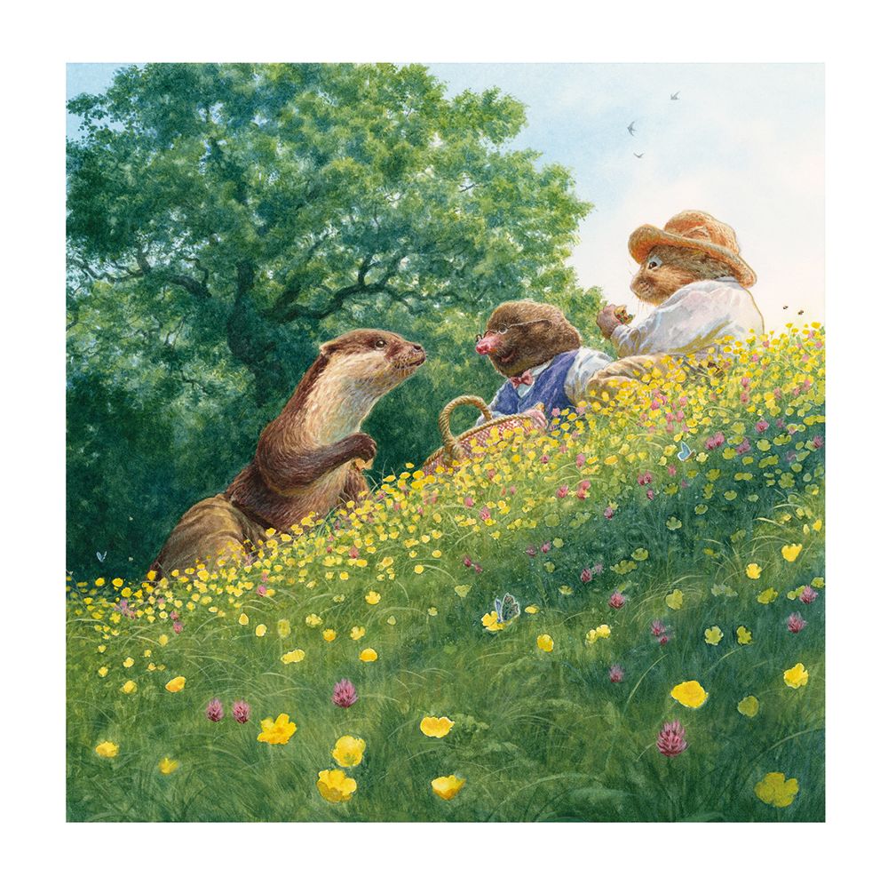 The Wind in the Willows Lazy Days by Chris Dunn Box of 16 Notecards with Envelopes - Bee's Emporium