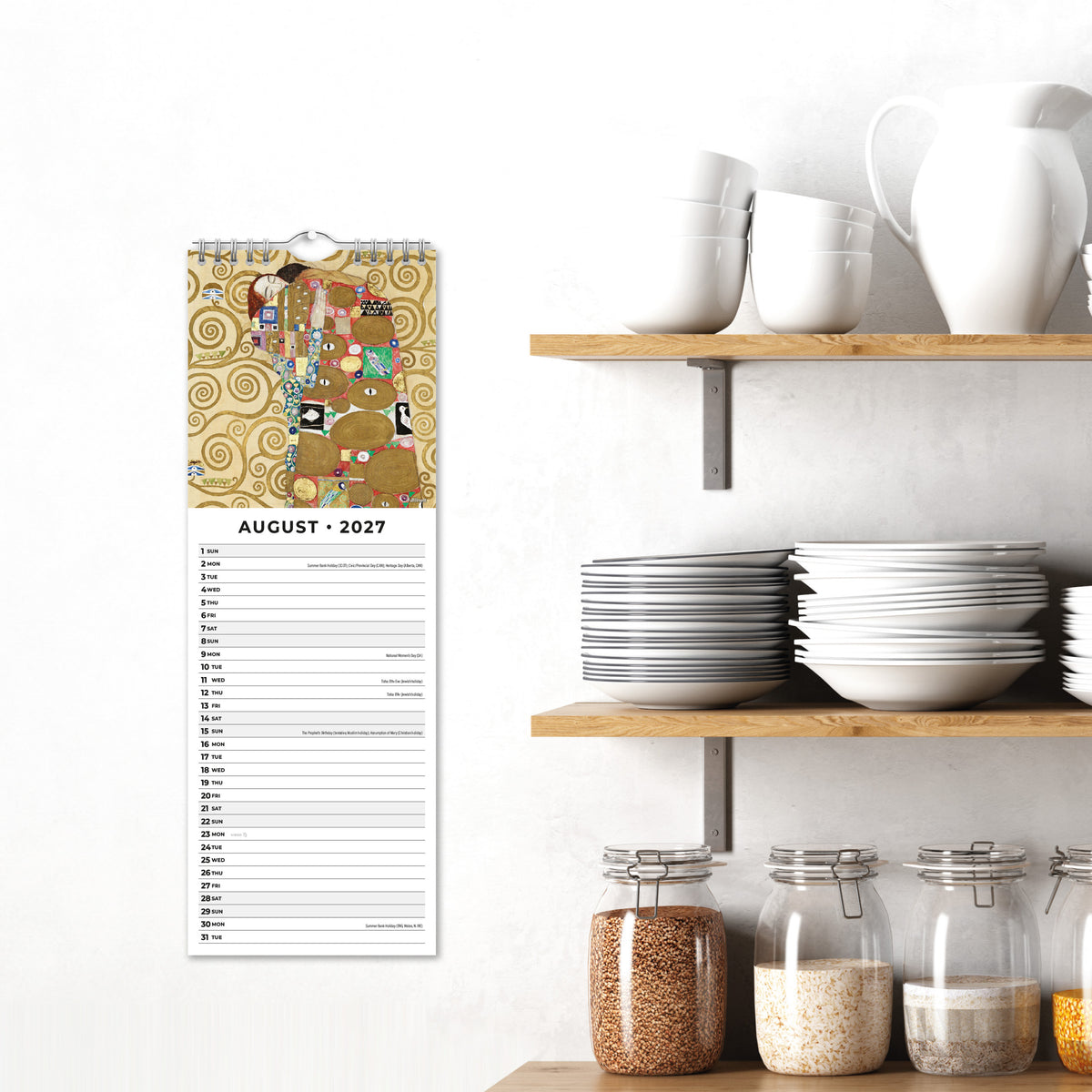 Klimt 2027 Slim Wall Calendar