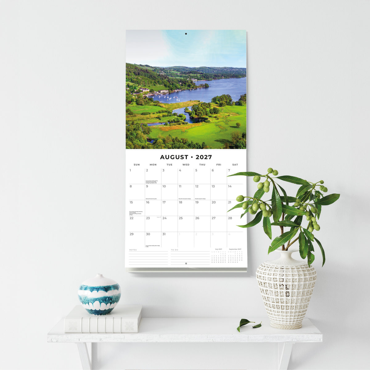 Lake District 2027 Square Wall Calendar
