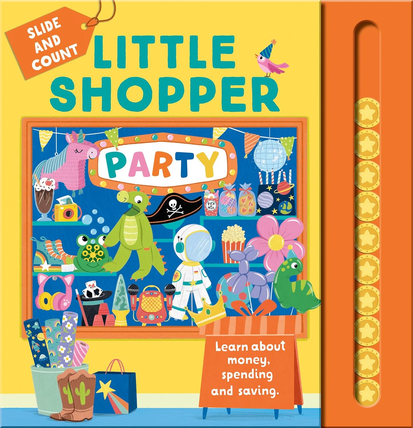 Little Shopper Party: Slide and Count Learn About Money (Board Book)