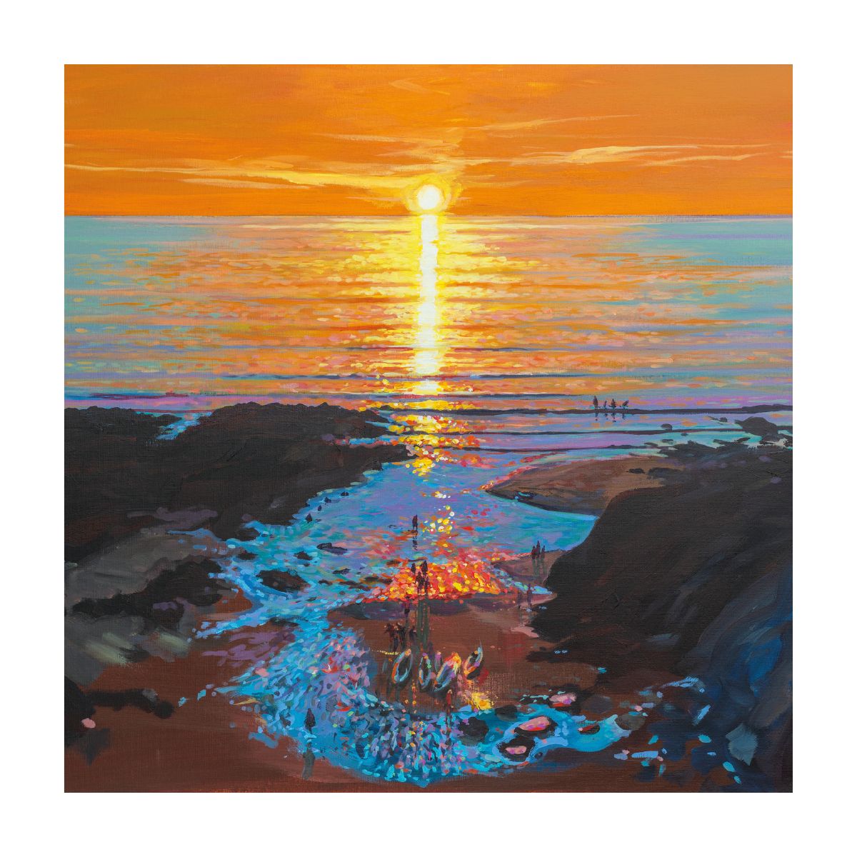 Golden Reflections by Steve Pleydell - Pearce Blank Greeting Card with Envelope