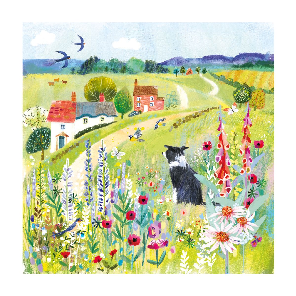 Meadow View by Ag Jatkowska Blank Greeting Card with Envelope