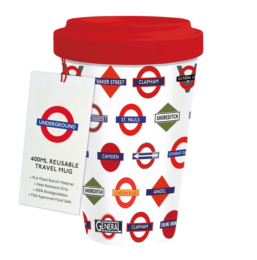 Transport for London Vintage Signs Travel Mug - Bee's Emporium