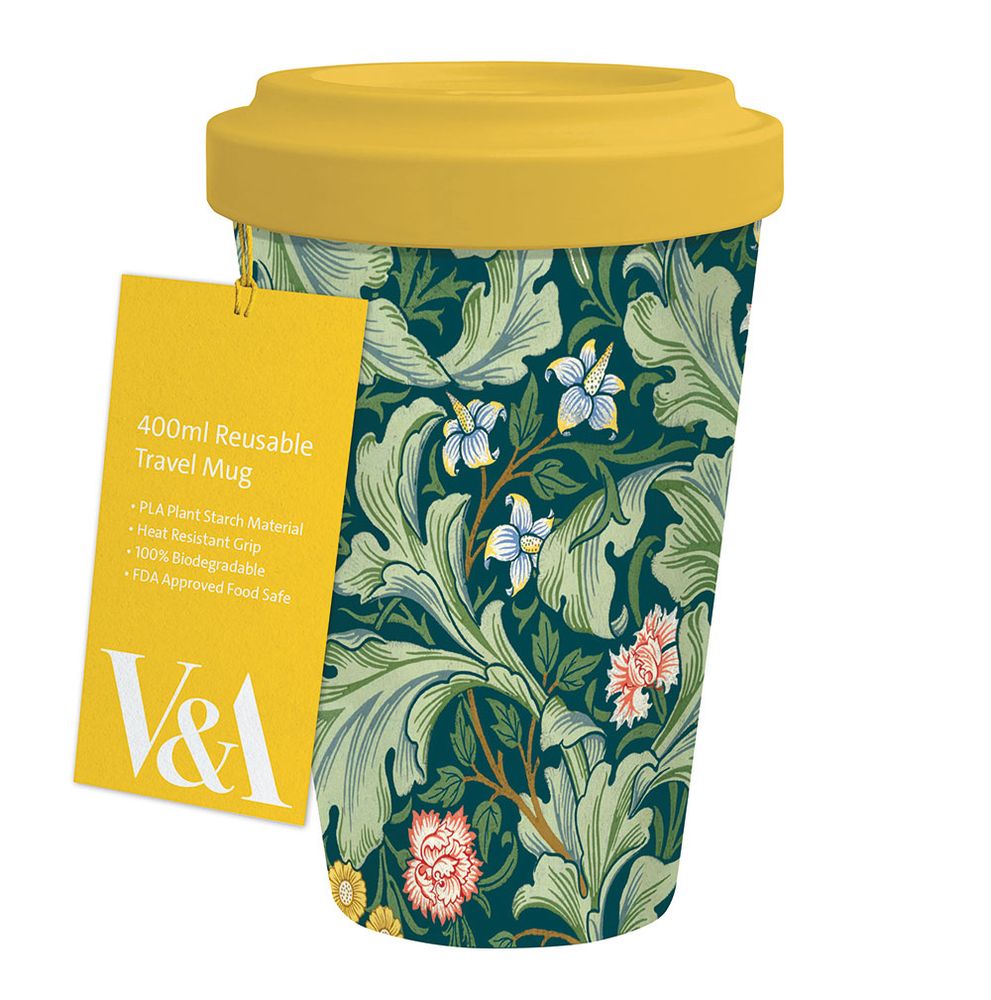V&A Leicester Wallpaper Travel Mug - Bee's Emporium