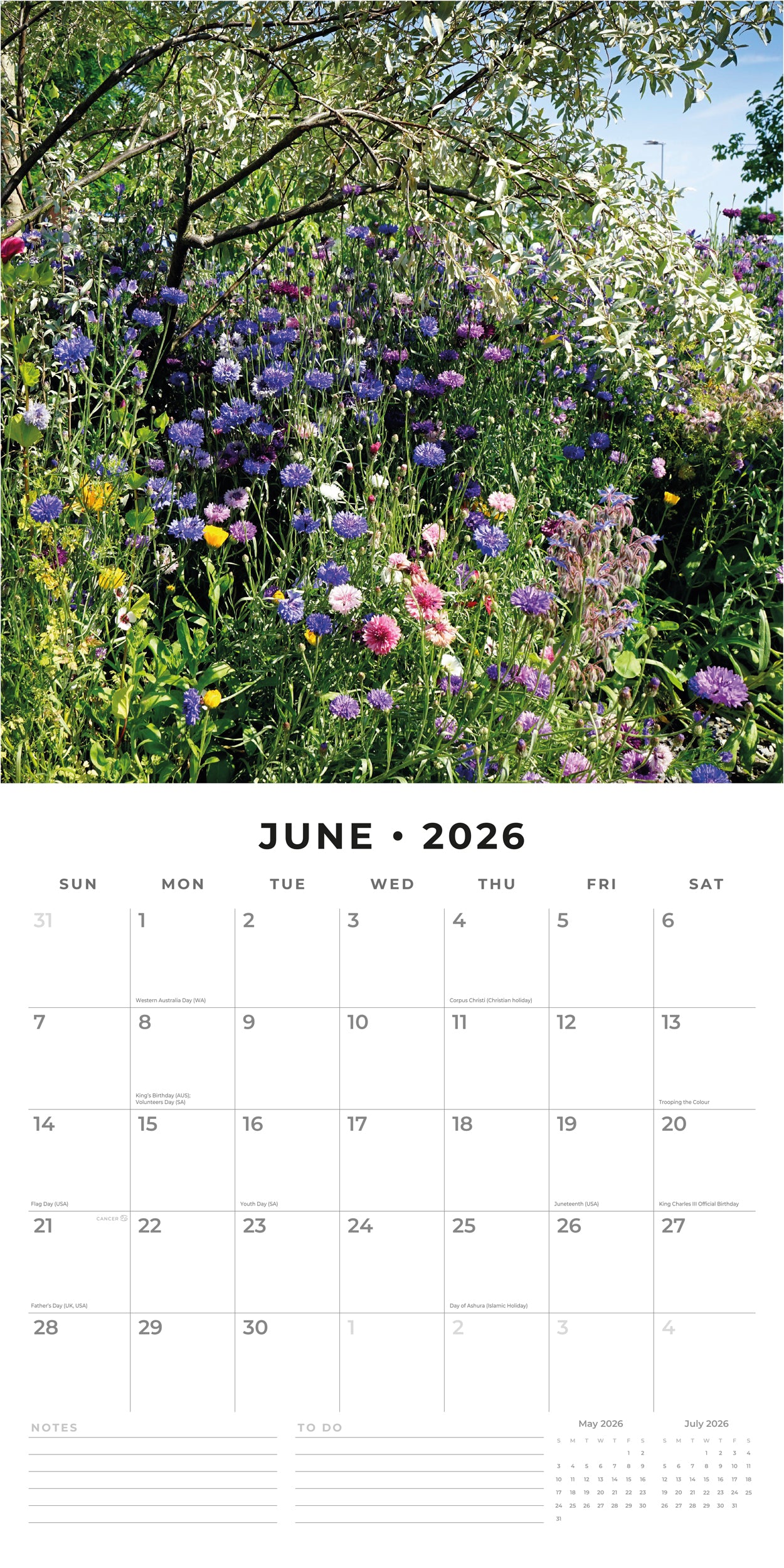 Nature 2026 Square Wall Calendar - Bee's Emporium