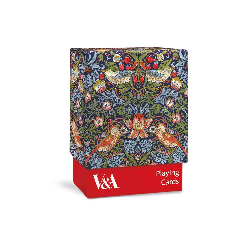 V&A William Morris Strawberry Thief Playing Cards