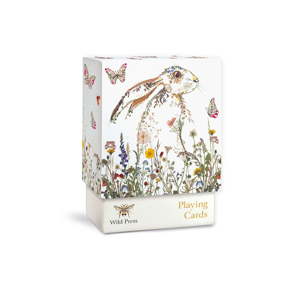 Wild Press Wildflower Hare Playing Cards