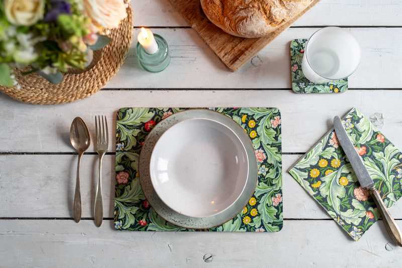 V&A Leicester Wallpaper Set of 4 Cork Backed Placemats