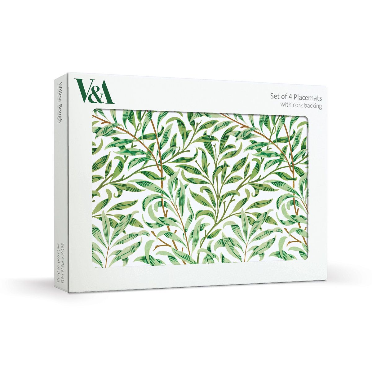 V&A William Morris Willow Bough Set of 4 Cork Backed Placemats