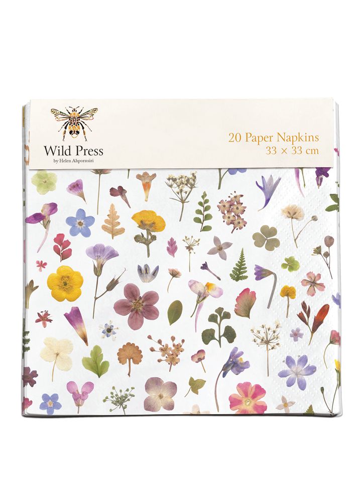 Wild Press Flower Meadow by Helen Ahpornsiri Pack of 20 Paper Napkins